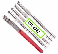 Прутки алюминиевые GWC ER4043 (AlSi5) ф3,2мм, пенал 5кг